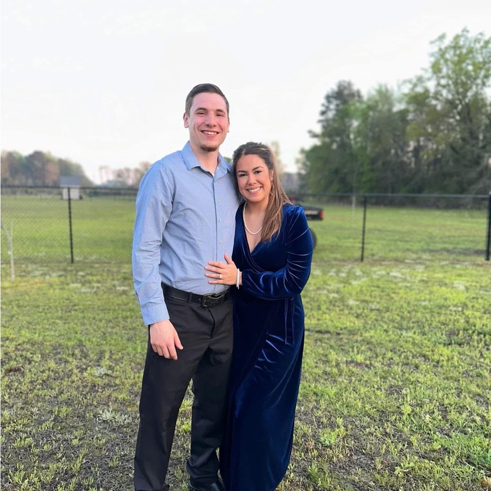 SHEIN Velvet Wrap Dress